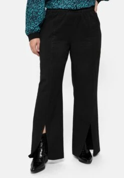 Sheego Gerade Hose Mit Schlitzen Vorn Im Saum