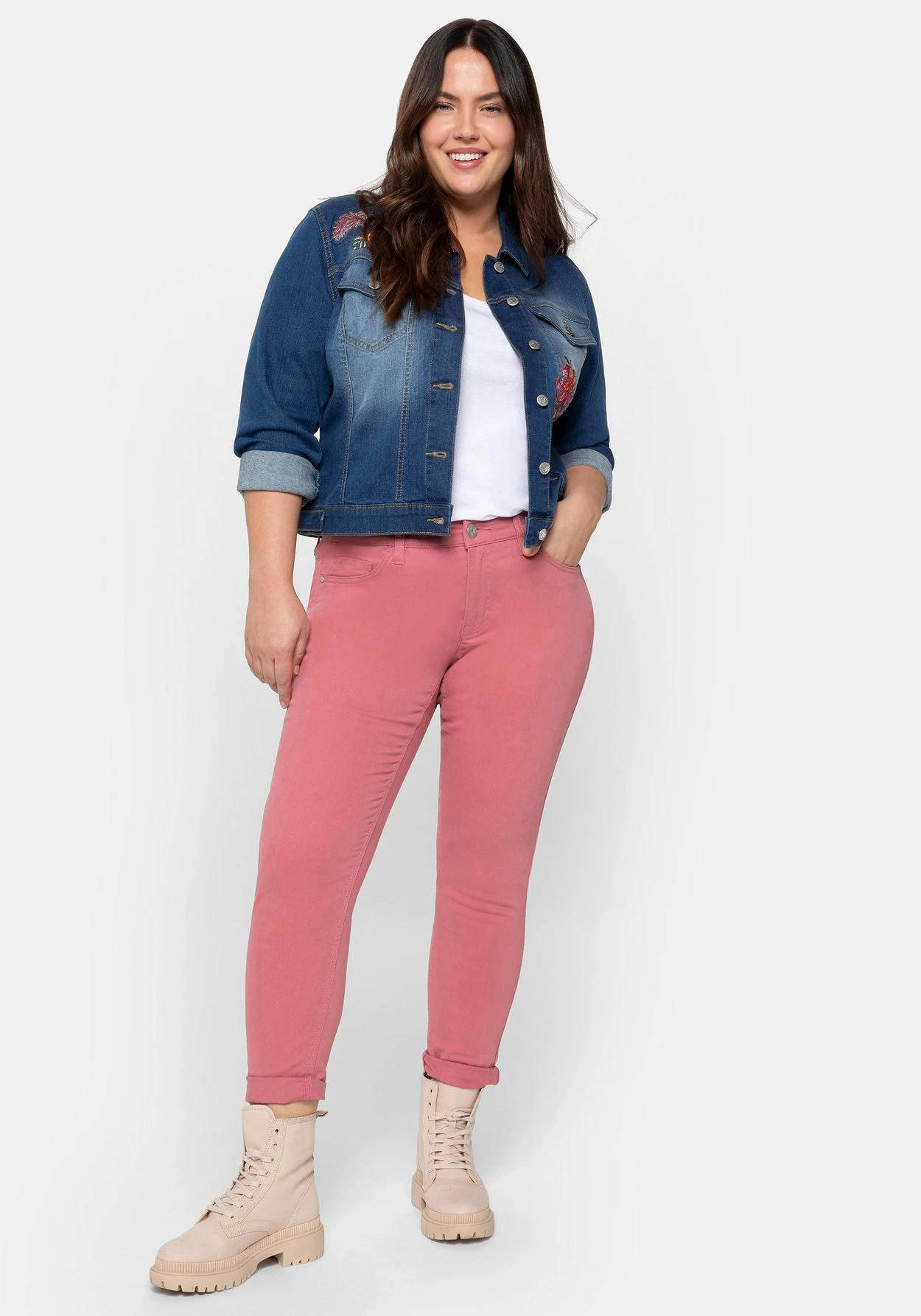 Schmale Twill-Hose In Samtig-weicher Qualität 7 Schmale Twill-Hose In Samtig-weicher Qualität – Bild 5