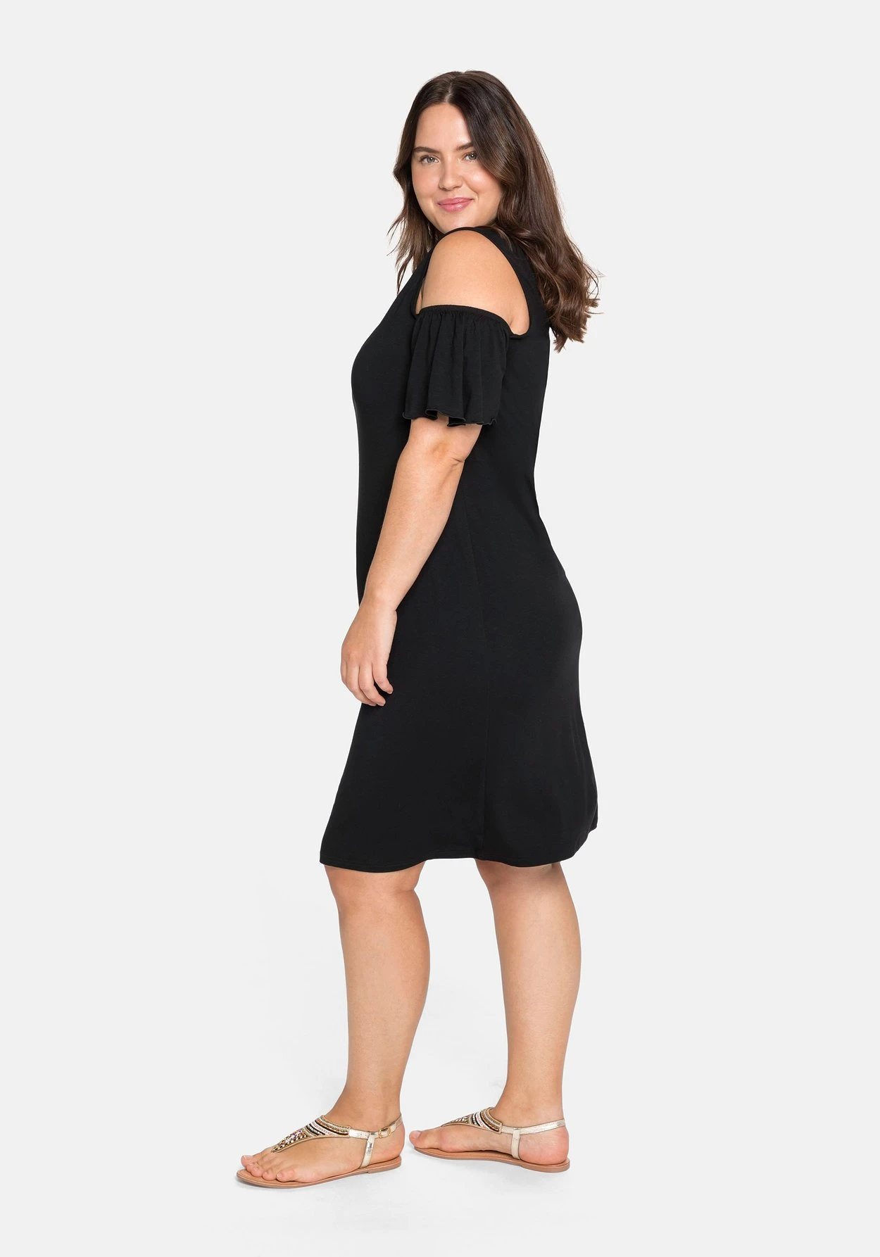 Sheego Strandkleid Mit Cut-outs Und Flügelärmeln 4 Sheego Strandkleid Mit Cut-outs Und Flügelärmeln – Bild 2