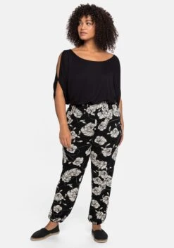 Sheego Strandhose Im Joggpants-Stil, Mit Alloverprint -Sheego Verkaufsgeschäft 14255000404 04A75 02 SH