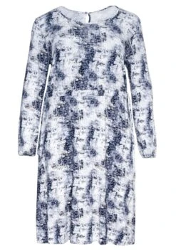 Sheego Midikleid Mit Alloverdruck Und Taillen-Tunnelzug -Sheego Verkaufsgeschäft 14262002065 048JG 00 SH