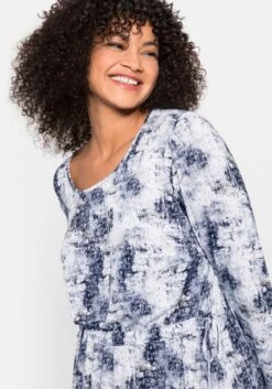 Sheego Midikleid Mit Alloverdruck Und Taillen-Tunnelzug -Sheego Verkaufsgeschäft 14262002065 048JH 02 SH