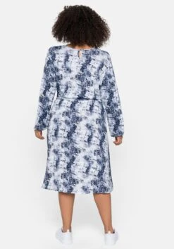 Sheego Midikleid Mit Alloverdruck Und Taillen-Tunnelzug -Sheego Verkaufsgeschäft 14262002065 048JK 02 SH