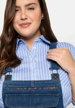 Sheego Jeans-Latzhose Mit Brusttasche Und Seitlichem Einsatz 16 Sheego Jeans-Latzhose Mit Brusttasche Und Seitlichem Einsatz -Sheego Verkaufsgeschäft 14281000327 048LA 02 SH