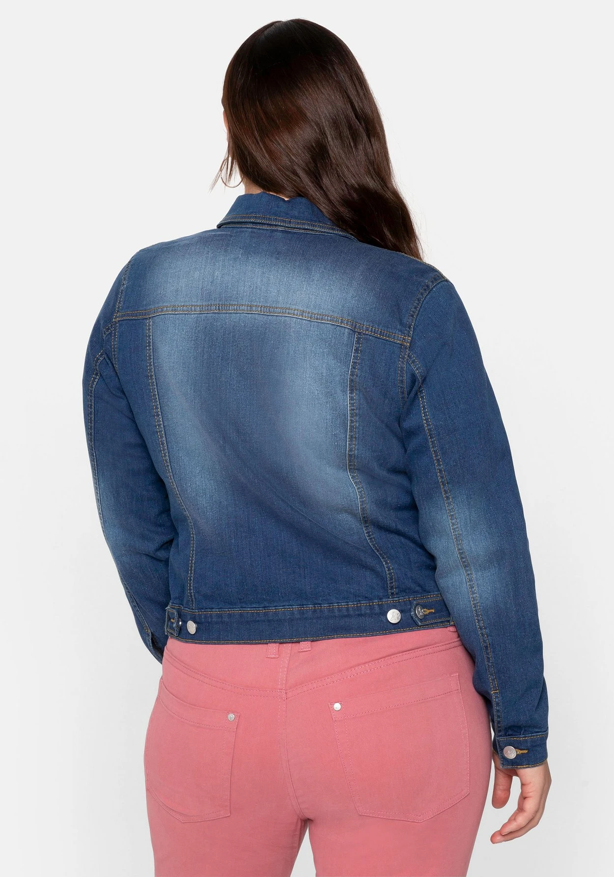 Jeansjacke Mit Blumenstickerei, Taillierte Form 4 Jeansjacke Mit Blumenstickerei, Taillierte Form – Bild 2