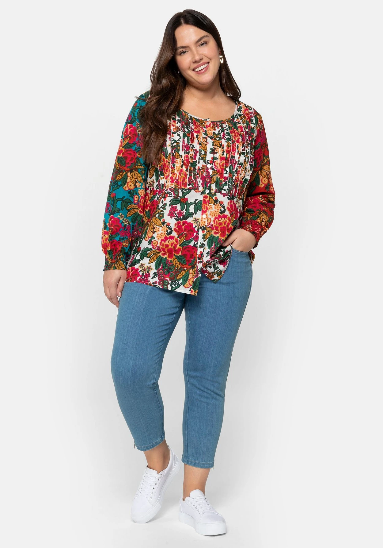 Bluse Mit Floralen Prints Und Femininen Details 6 Bluse Mit Floralen Prints Und Femininen Details – Bild 4