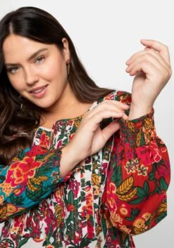 Bluse Mit Floralen Prints Und Femininen Details 12 Bluse Mit Floralen Prints Und Femininen Details -Sheego Verkaufsgeschäft 14311800473 048UM 02 SH