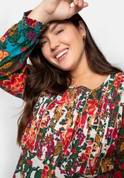 Bluse Mit Floralen Prints Und Femininen Details 13 Bluse Mit Floralen Prints Und Femininen Details -Sheego Verkaufsgeschäft 14311800473 048UN 02 SH