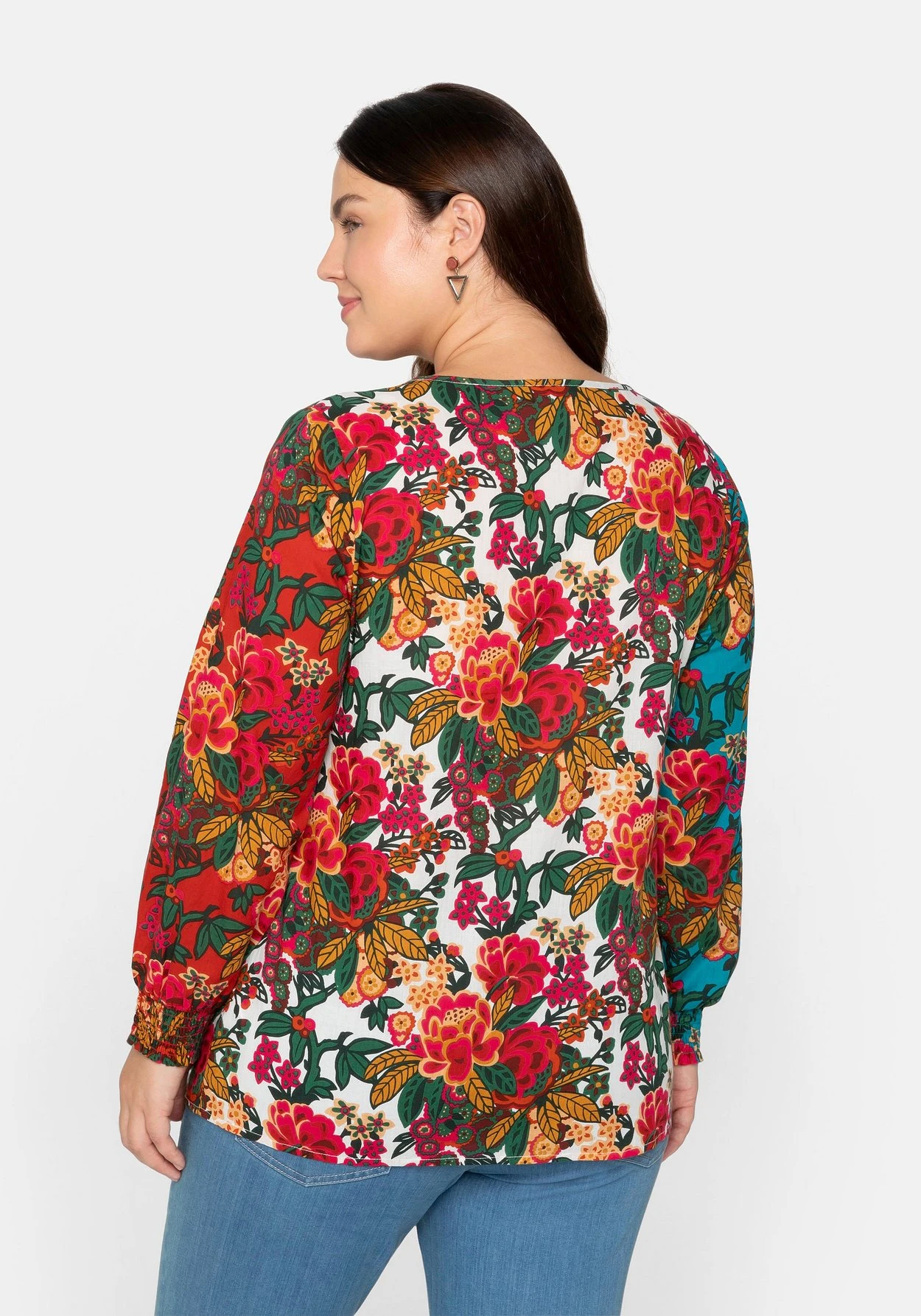 Bluse Mit Floralen Prints Und Femininen Details 4 Bluse Mit Floralen Prints Und Femininen Details – Bild 2