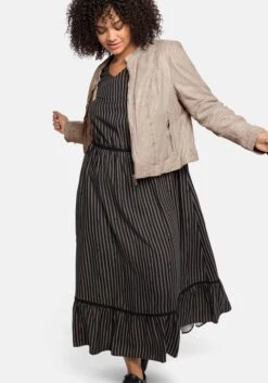 Sheego Lederjacke Aus Lammnappa Mit Crinkle-Effekt -Sheego Verkaufsgeschäft 14337800539 04ALP 02 SH