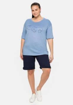 Sheego Shirt Mit Kordelapplikation, Melierte Qualität 11 Sheego Shirt Mit Kordelapplikation, Melierte Qualität -Sheego Verkaufsgeschäft 14358002065 04B7S 02 SH