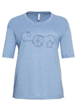 Sheego Shirt Mit Kordelapplikation, Melierte Qualität 10 Sheego Shirt Mit Kordelapplikation, Melierte Qualität -Sheego Verkaufsgeschäft 14358002065 04B7V 00 SH