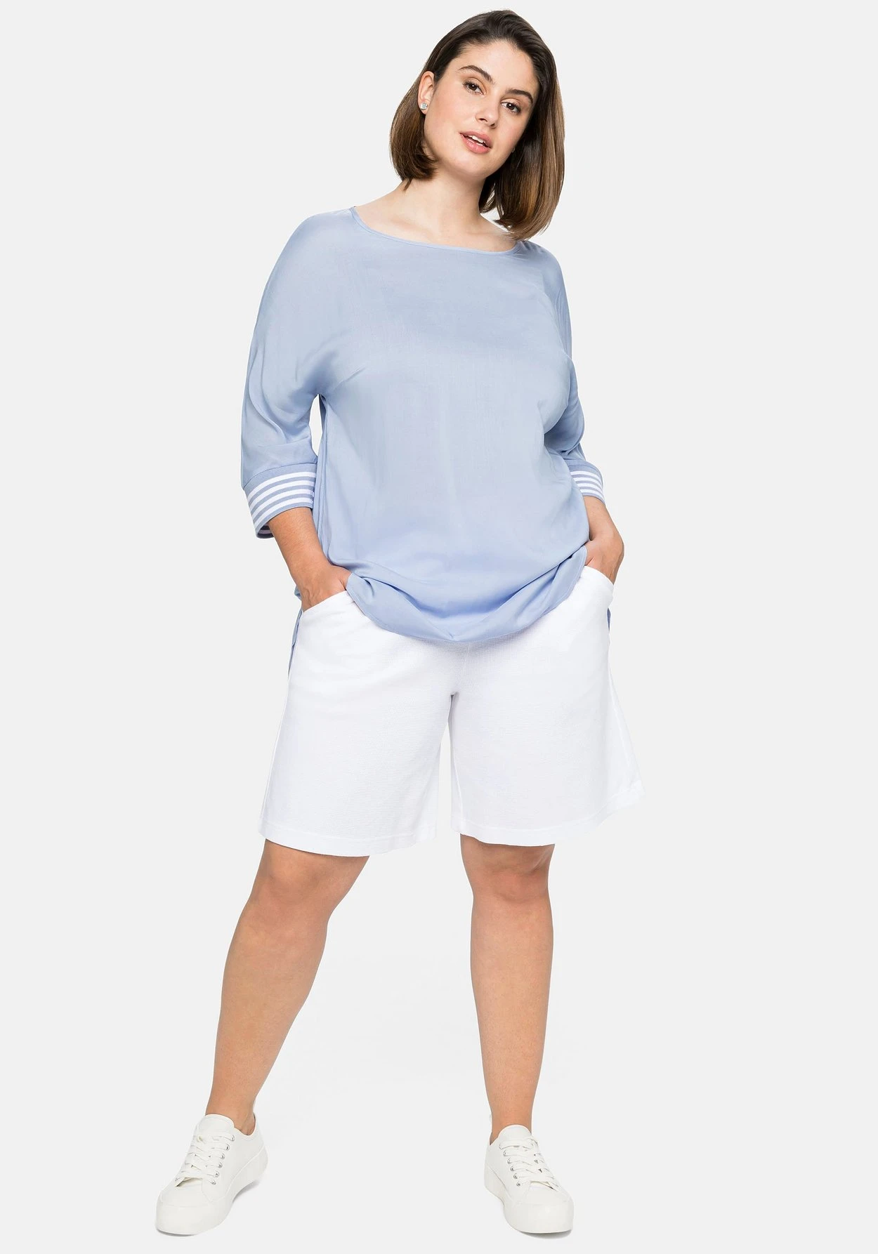 Sheego Shorts In Piqué-Qualität, Mit Schlupfbund 7 Sheego Shorts In Piqué-Qualität, Mit Schlupfbund – Bild 5