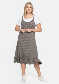 Sheego Trägerkleid Mit Shirt, In A-Linie Und Mit Alloverdruck 12 Sheego Trägerkleid Mit Shirt, In A-Linie Und Mit Alloverdruck -Sheego Verkaufsgeschäft 14375001830 04B1I 02 SH