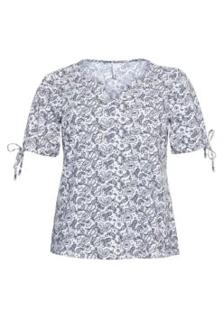 Sheego Shirt Mit Paisleydruck Und Bindeband Am Arm 10 Sheego Shirt Mit Paisleydruck Und Bindeband Am Arm -Sheego Verkaufsgeschäft 14380900010 04BGE 00 SH
