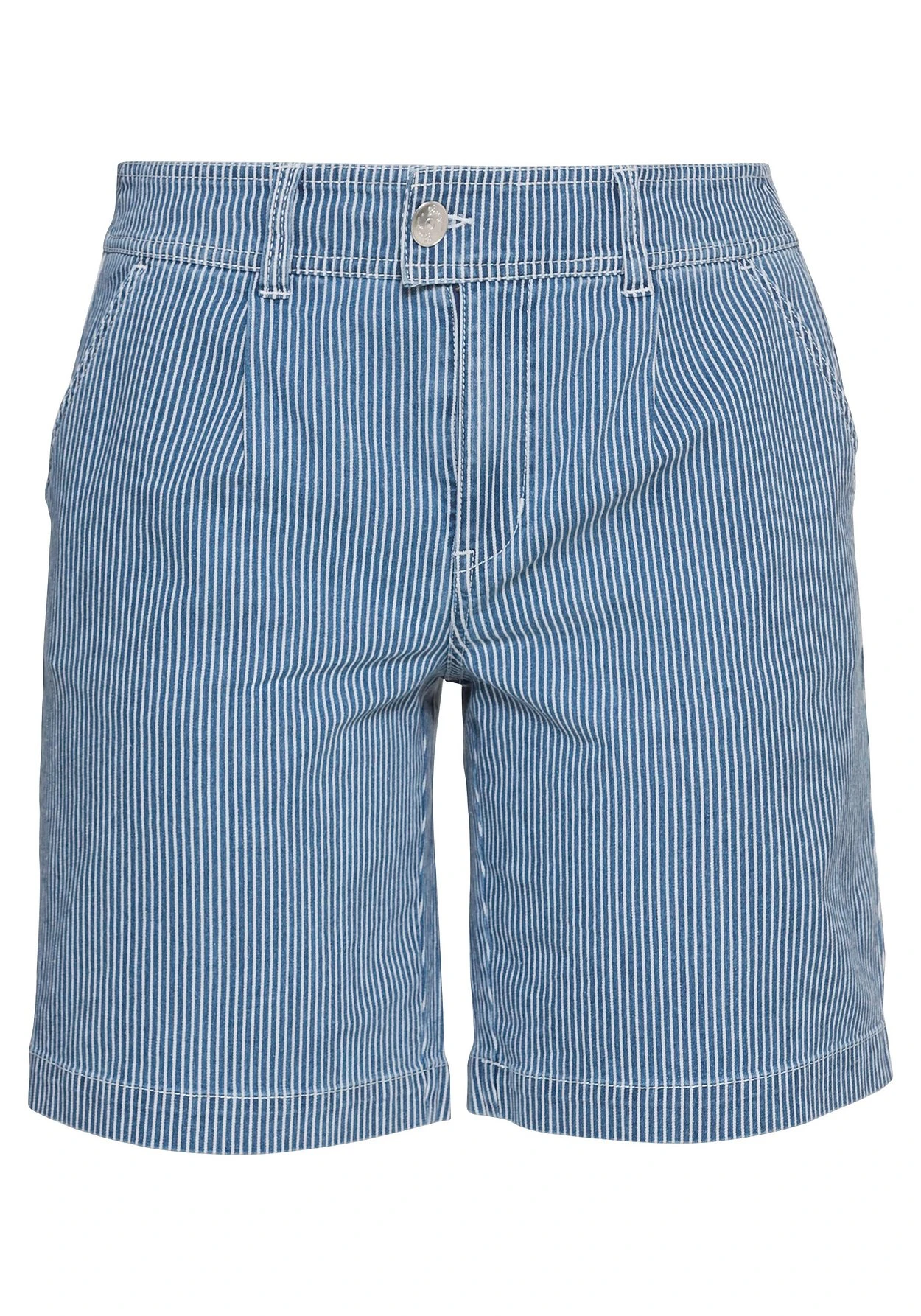 Sheego Bermuda-Jeans Mit Alloverstreifen Und Saumaufschlag 8 Sheego Bermuda-Jeans Mit Alloverstreifen Und Saumaufschlag – Bild 6