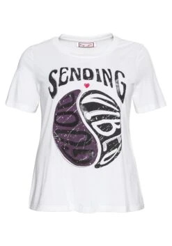 Shirt Mit Frontdruck Und Stickerei 10 Shirt Mit Frontdruck Und Stickerei -Sheego Verkaufsgeschäft 14382000010 04BSG 00 SH