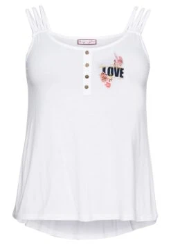 Top Mit Platziertem Druck Und Zierknopfleiste -Sheego Verkaufsgeschäft 14384100010 04BNQ 00 SH