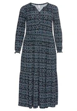 Sheego Jerseykleid Mit Alloverdruck Und Smokdetails 11 Sheego Jerseykleid Mit Alloverdruck Und Smokdetails -Sheego Verkaufsgeschäft 14386400452 04BRM 00 SH