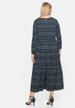 Sheego Jerseykleid Mit Alloverdruck Und Smokdetails 10 Sheego Jerseykleid Mit Alloverdruck Und Smokdetails -Sheego Verkaufsgeschäft 14386400452 04BRQ 02 SH