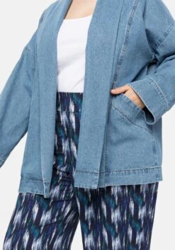 Sheego Jeansjacke Mit Schalkragen, In Kimono-Form 12 Sheego Jeansjacke Mit Schalkragen, In Kimono-Form -Sheego Verkaufsgeschäft 14390400053 04C0T 02 SH