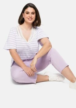 Sheego 7/8-Hose Mit Schlitz Und Fransen Am Saum -Sheego Verkaufsgeschäft 14390700243 04CC1 02 SH