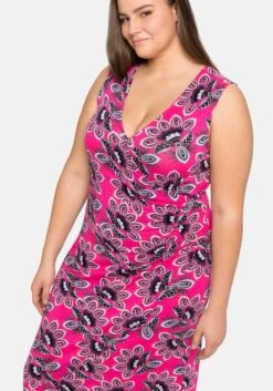 Jerseykleid In Wickeloptik, Mit Blumendruck 13 Jerseykleid In Wickeloptik, Mit Blumendruck -Sheego Verkaufsgeschäft 14391200433 04C2T 02 SH