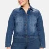 Sheego Kurze Jeansjacke Mit Trachten-Stickereien 2 Sheego Kurze Jeansjacke Mit Trachten-Stickereien -Sheego Verkaufsgeschäft 14401000053 04AQM 00 SH