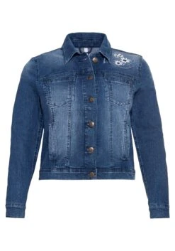 Sheego Kurze Jeansjacke Mit Trachten-Stickereien 10 Sheego Kurze Jeansjacke Mit Trachten-Stickereien -Sheego Verkaufsgeschäft 14401000053 04AQQ 00 SH