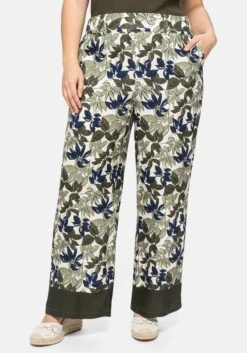 Sheego Weite Hose Mit Alloverdruck Und Schlupfbund