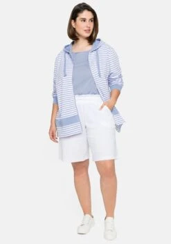 Sheego Geringelte Sweatjacke Mit Kapuze -Sheego Verkaufsgeschäft 14412902086 04CZT 02 SH