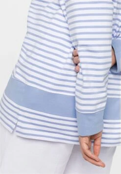 Sheego Geringelte Sweatjacke Mit Kapuze -Sheego Verkaufsgeschäft 14412902086 04CZU 02 SH