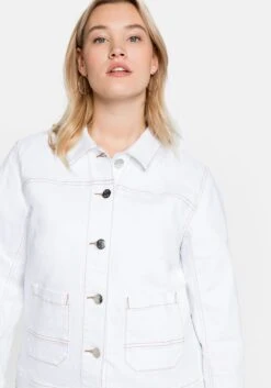 Sheego Jeansjacke Mit Kontrastnähten, In Verkürzter Form 13 Sheego Jeansjacke Mit Kontrastnähten, In Verkürzter Form -Sheego Verkaufsgeschäft 14418500299 04CYG 02 SH