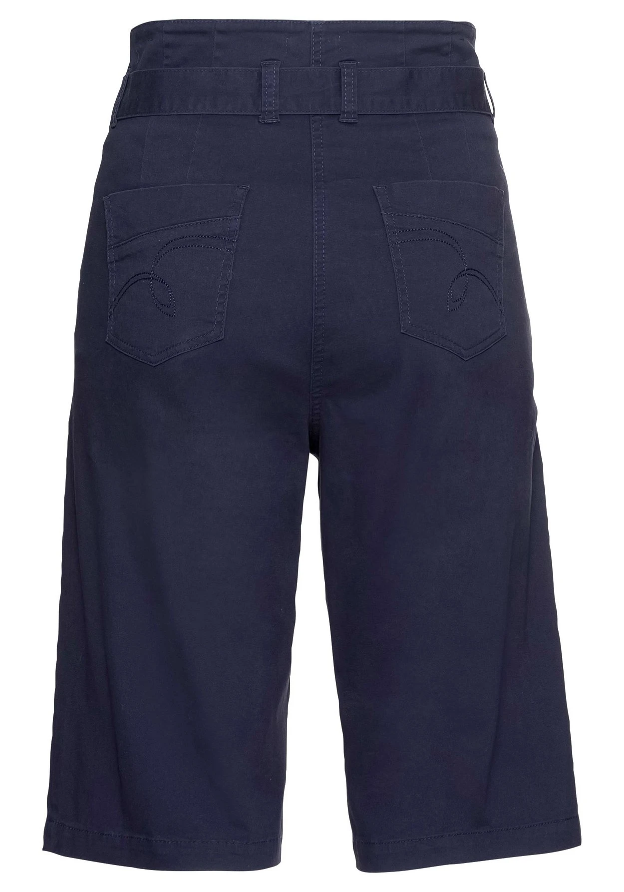 Sheego Twill-Bermudas Mit High-Waist-Bund Und Gürtel 6 Sheego Twill-Bermudas Mit High-Waist-Bund Und Gürtel – Bild 4