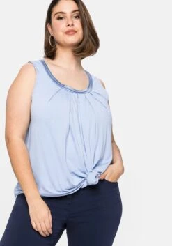 Sheego Jerseytop Mit Falten Am Ausschnitt -Sheego Verkaufsgeschäft 14422102065 04D3A 02 SH