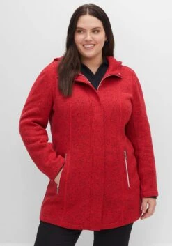 Sheego Lange Melierte Strickfleecejacke Mit Kapuze 13 Sheego Lange Melierte Strickfleecejacke Mit Kapuze -Sheego Verkaufsgeschäft 14445801927 04HX3 02 SH