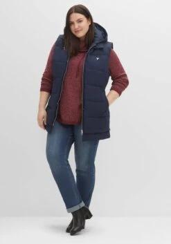 Sheego Lange Steppweste Im Lagenlook, Mit Kapuze 11 Sheego Lange Steppweste Im Lagenlook, Mit Kapuze -Sheego Verkaufsgeschäft 14455500035 04I8K 02 SH