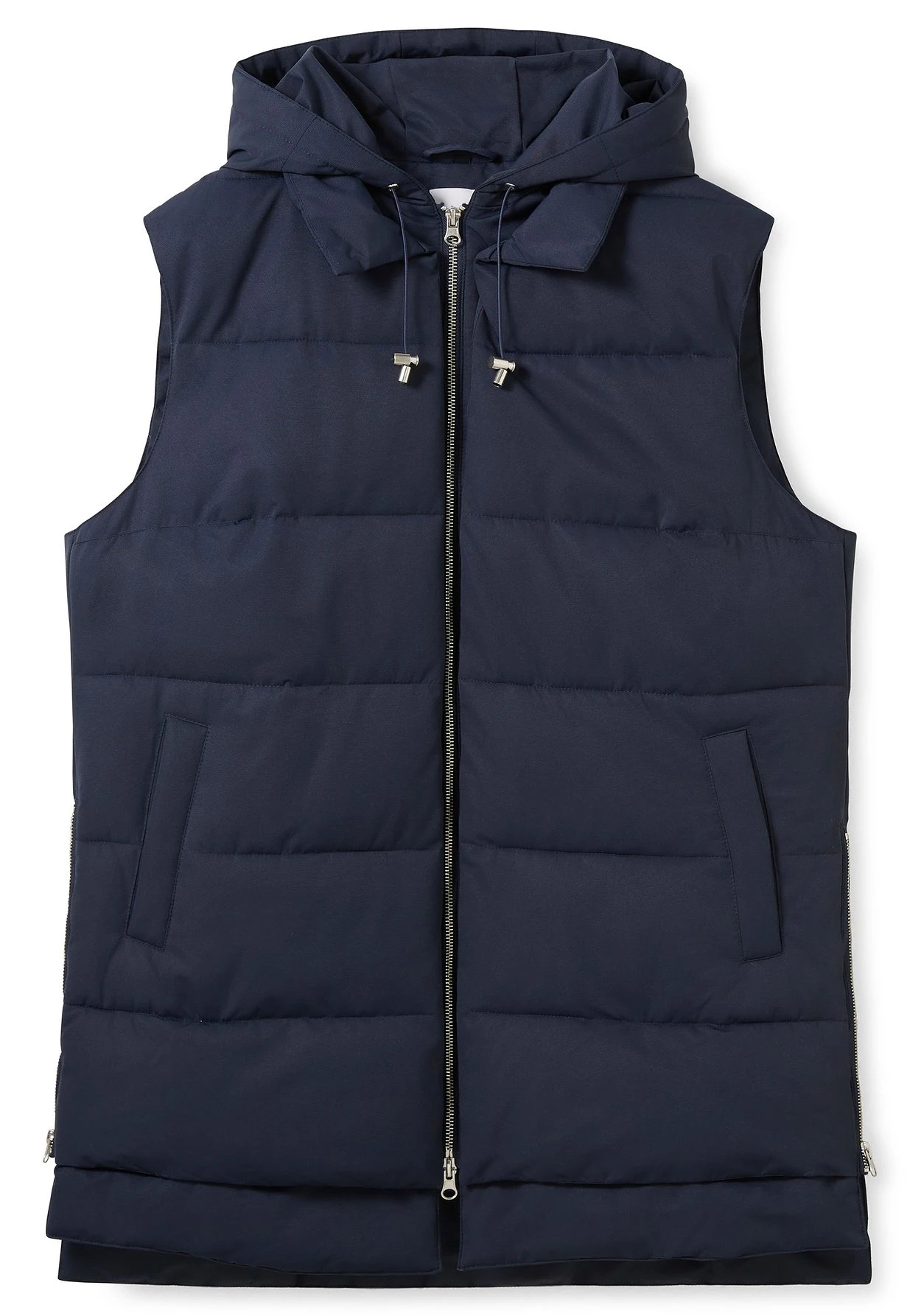 Sheego Lange Steppweste Im Lagenlook, Mit Kapuze 5 Sheego Lange Steppweste Im Lagenlook, Mit Kapuze – Bild 3