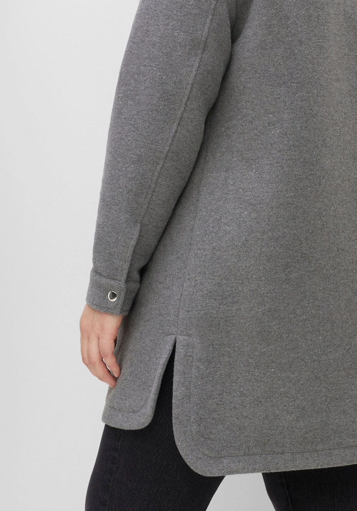 Sheego Langes Shacket Mit Wollanteil 7 Sheego Langes Shacket Mit Wollanteil – Bild 5