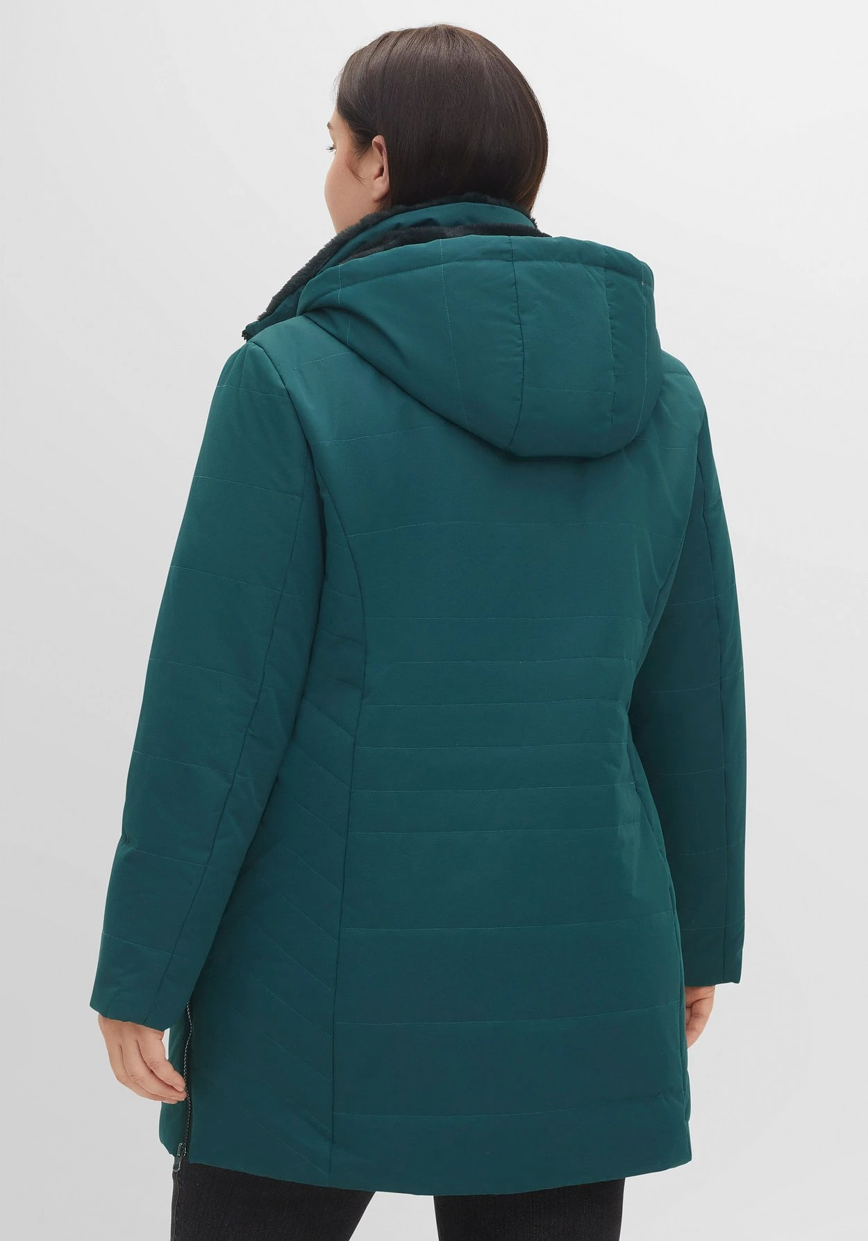 Sheego Steppjacke Mit Kapuze Und 2-Wege-Zipper 4 Sheego Steppjacke Mit Kapuze Und 2-Wege-Zipper – Bild 2