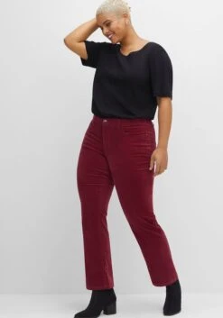 Gerade Samthose In Weicher, Elastischer Qualität 18 Gerade Samthose In Weicher, Elastischer Qualität -Sheego Verkaufsgeschäft 14457600265 04F0I 02 SH