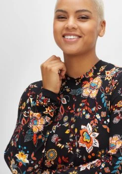 Jerseykleid Mit Weit Schwingendem Rock, Blumenprint -Sheego Verkaufsgeschäft 14458200377 04ENT 02 SH