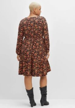 Knielanges Jerseykleid Mit Blumenprint 10 Knielanges Jerseykleid Mit Blumenprint -Sheego Verkaufsgeschäft 14463400377 04EOR 02 SH