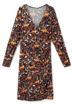 Jerseykleid In Wickeloptik Mit Tiefem V-Ausschnitt -Sheego Verkaufsgeschäft 14463600377 04EVM 00 SH