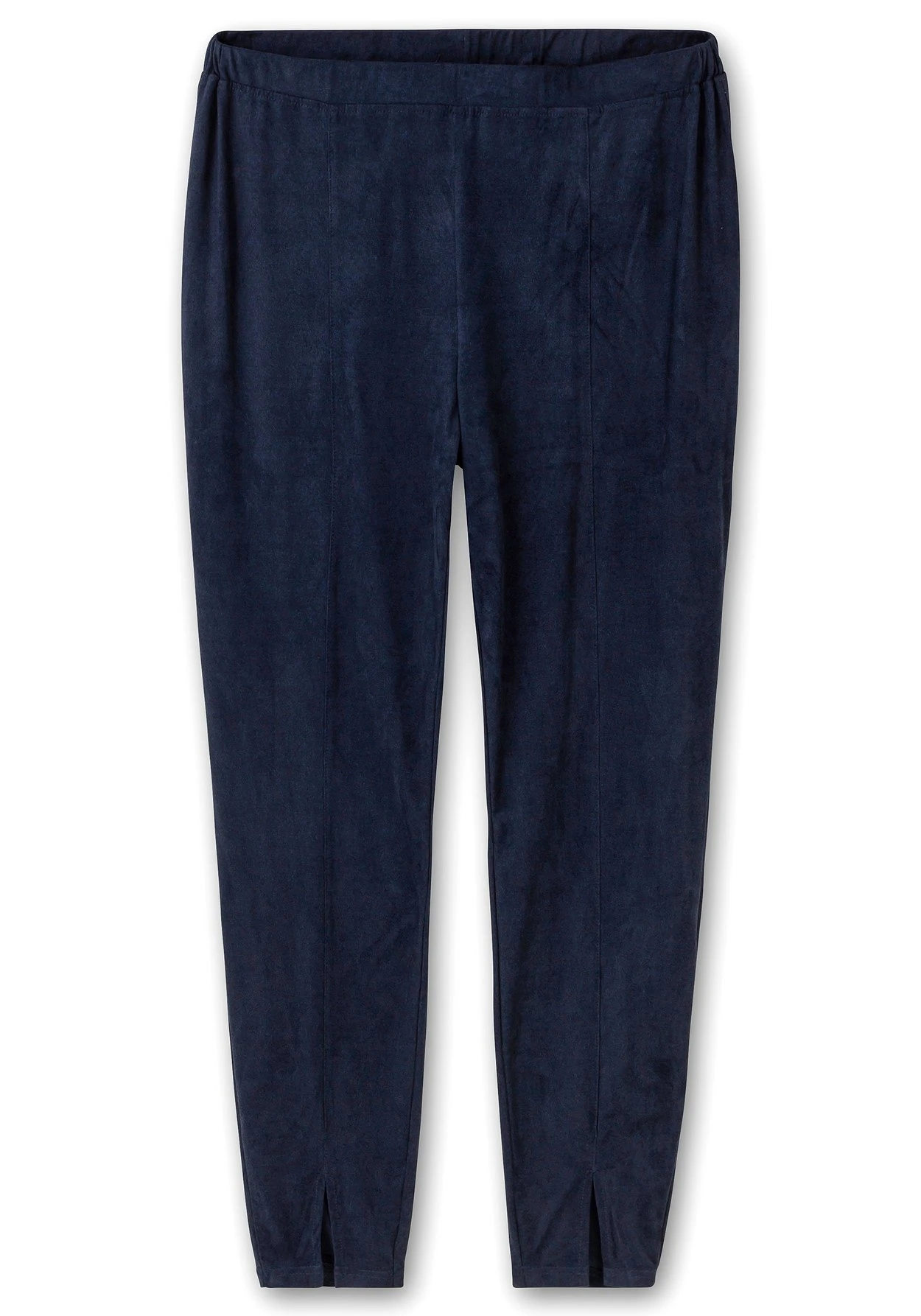 Sheego Leggings Mit Schlitz Am Saum, In Velourslederoptik 6 Sheego Leggings Mit Schlitz Am Saum, In Velourslederoptik – Bild 4