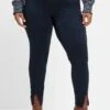 Sheego Leggings Mit Schlitz Am Saum, In Velourslederoptik -Sheego Verkaufsgeschäft 14466600035 04KRB 02 SH