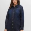 Sheego Jeansbluse Mit Kontrastnähten Und Druckknöpfen -Sheego Verkaufsgeschäft 14477400332 04FPI 02 SH