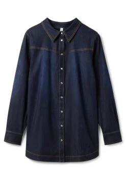 Sheego Jeansbluse Mit Kontrastnähten Und Druckknöpfen -Sheego Verkaufsgeschäft 14477400332 04FPM 00 SH