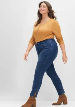 Sheego Schmale Jeans Mit Zippern Am Saumabschluss 16 Sheego Schmale Jeans Mit Zippern Am Saumabschluss -Sheego Verkaufsgeschäft 14477800053 04FKJ 02 SH