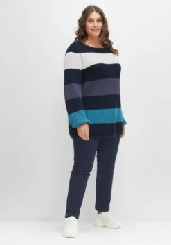 Sheego Pullover Mit Blockstreifen, In Perlfangstruktur 11 Sheego Pullover Mit Blockstreifen, In Perlfangstruktur -Sheego Verkaufsgeschäft 14484602038 04FAV 02 SH